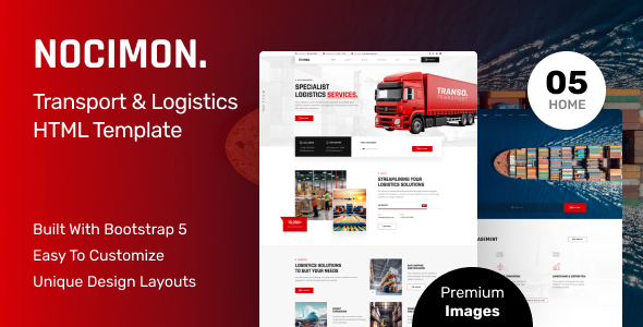 Nocimon - Transportation & Logistics HTML Template Nocimon - Transportation & Logistics HTML Template