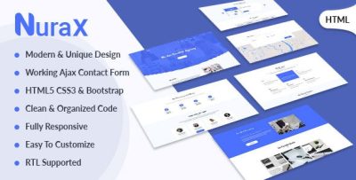 Nurax - Creative Digital Agency & Multipurpose HTML Template