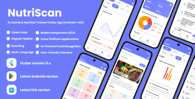 NutriScan - AI Food Nutrition Analysis Flutter App for Android & iOS