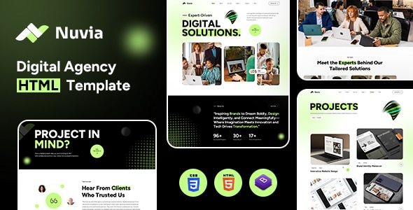 Nuvia | Digital Agency HTML Template Nuvia | Digital Agency HTML Template