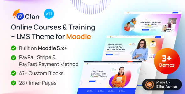 Olan - Online Courses & Training Moodle 5 Theme Olan - Online Courses & Training Moodle 5 Theme