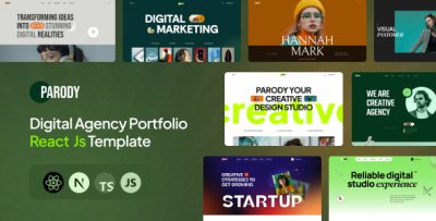 Parody - Digital Agency Portfolio React js Template