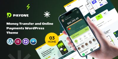 PayOne - Money Transfer & Online Payments With Banking WordPress Theme