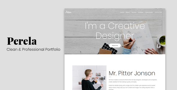 Perela - Clean & Professional Portfolio Perela - Clean & Professional Portfolio