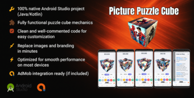 Picture Puzzle Cube Game - Android Source Code