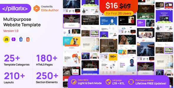 Pillarix - Multipurpose Website Template Pillarix - Multipurpose Website Template