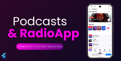 Podcast & Radio App - Complete Flutter Solution