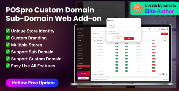 POSpro – Custom Domain & Sub-Domain Add-on POSpro – Custom Domain & Sub-Domain Add-on