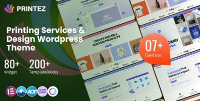 Printez - Printing Services & Online Design WordPress Theme