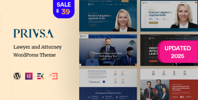 Privsa - Attorney and Lawyer WordPress Theme
