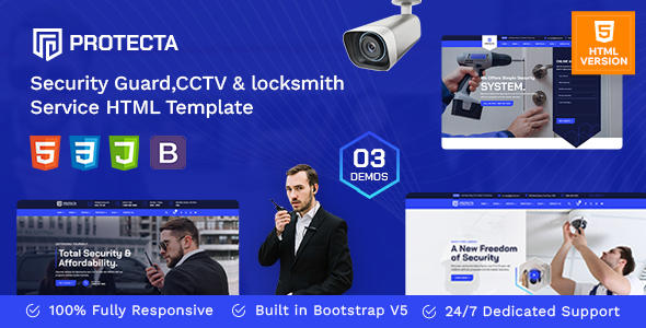 Protecta - Security and CCTV HTML Template Protecta - Security and CCTV HTML Template