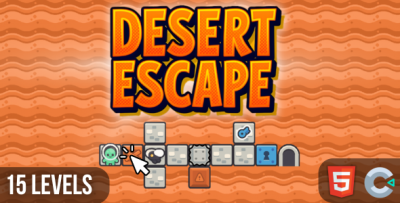 Puzzle Game - Desert Escape | Construct 3 + 15 Levels |  Easy Reskin