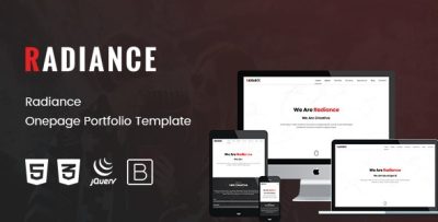 Radiance - Onepage Portfolio Template