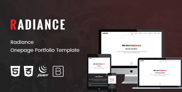 Radiance - Onepage Portfolio Template Radiance - Onepage Portfolio Template