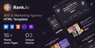 Rankio - SEO Agency HTML Template