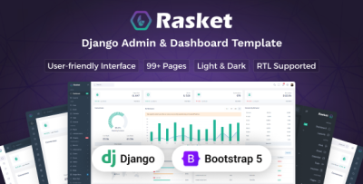 Rasket - Django Admin Dashboard Template