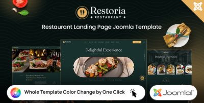 Restoria - Restaurant, Cafe & Food Delivery Joomla Template