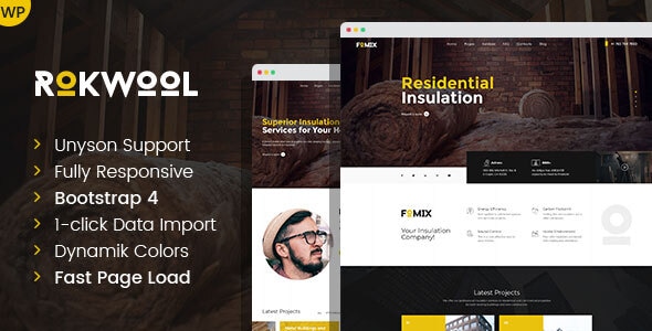 Rokwool - WordPress theme for House Insulation Rokwool - WordPress theme for House Insulation
