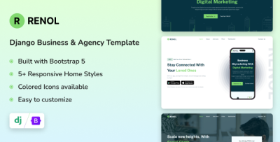 Ronel - Django Landing Page Templates