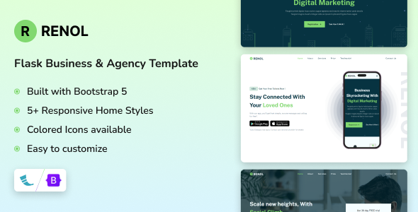 Ronel - Flask Landing Page Templates Ronel - Flask Landing Page Templates