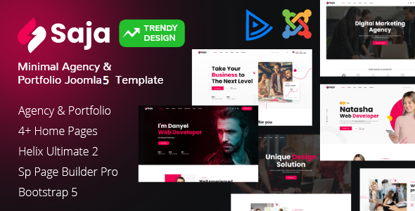Saja - Joomla 5 Agency & Portfolio Template Saja - Joomla 5 Agency & Portfolio Template