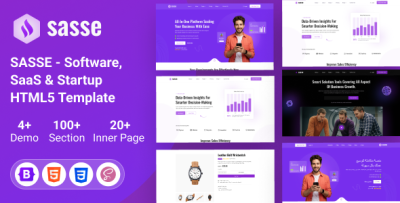 Sasse – Software, Saas & Startup HTML5 Template