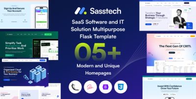 SassTech - Flask - SaaS Software & IT Solution Multipurpose Template