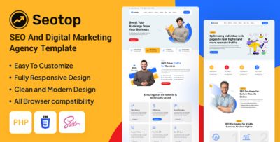 Seotop - SEO And Digital Marketing Agency PHP Template