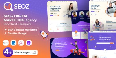 SEOZ - SEO & Digital Marketing Agency React Next.js Template