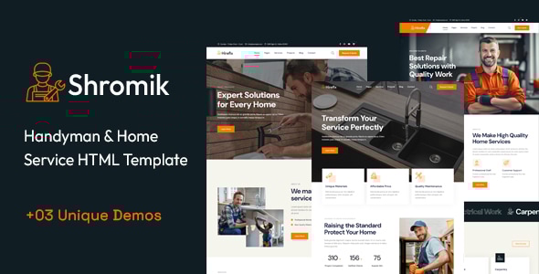 Shromik | Handyman & Home Services HTML Template Shromik | Handyman & Home Services HTML Template