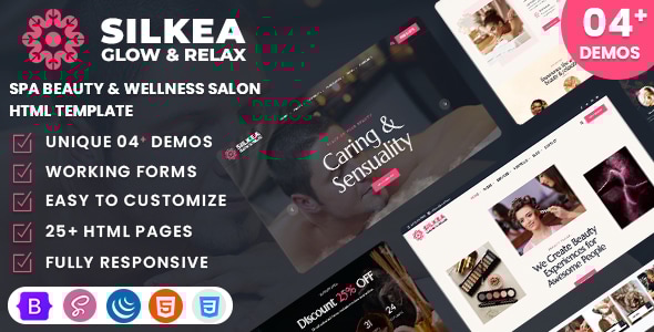 Silkea - Spa Beauty & Wellness Salon HTML Template Silkea - Spa Beauty & Wellness Salon HTML Template