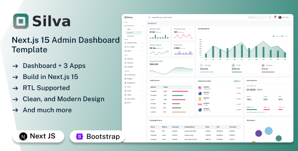 Silva - Next Js 15 Admin & Dashboard Template Silva - Next Js 15 Admin & Dashboard Template
