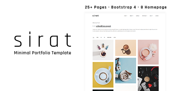 Sirat - Minimal Responsive Portfolio Template Sirat - Minimal Responsive Portfolio Template