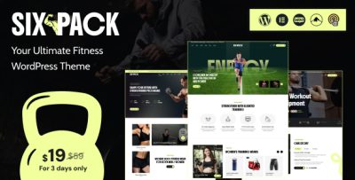 SixPack - Gym & Fitness WordPress Theme