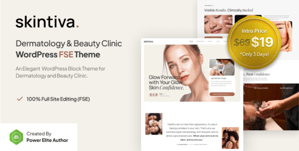 Skintiva - Dermatology & Beauty Clinic FSE WordPress Theme Skintiva - Dermatology & Beauty Clinic FSE WordPress Theme