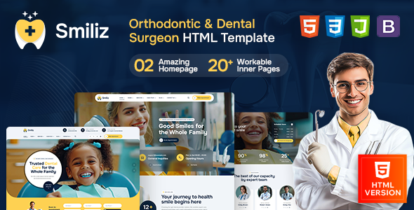 Smiliz - Orthodontics & Dental Surgeon HTML Template Smiliz - Orthodontics & Dental Surgeon HTML Template
