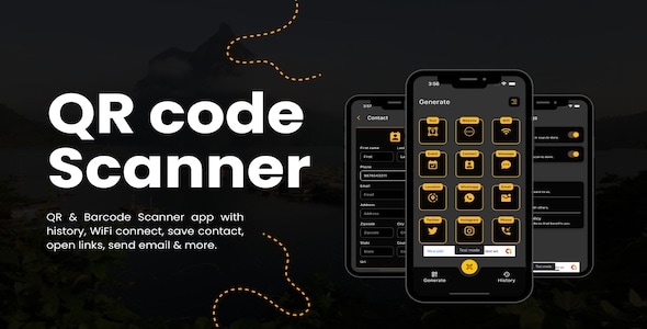 SnapQR - Flutter QR & Barcode Scanner App for Android & iOS SnapQR - Flutter QR & Barcode Scanner App for Android & iOS