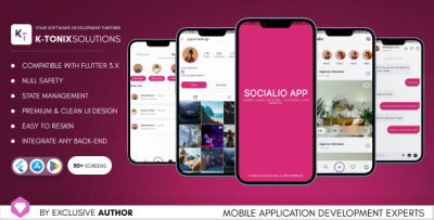 SOCIALIO- Instagram Clone Flutter UI Kit