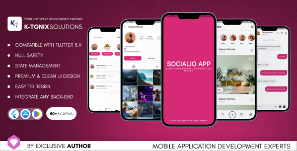 SOCIALIO- Instagram Clone Flutter UI Kit SOCIALIO- Instagram Clone Flutter UI Kit