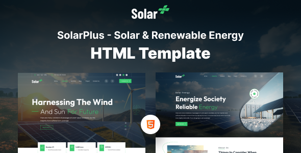 SolarPlus - Solar & Renewable Energy HTML Template SolarPlus - Solar & Renewable Energy HTML Template