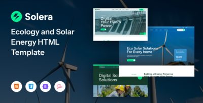 Solera - Solar Energy and Hydro Power HTML Template