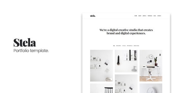 Stela - Minimal Portfolio HTML Template Stela - Minimal Portfolio HTML Template