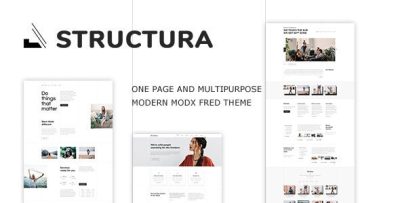 Structura - Minimal One Page MODX Fred Theme