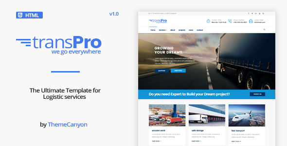 TransPro - Transport & Trucking Logistics HTML 5 Template TransPro - Transport & Trucking Logistics HTML 5 Template
