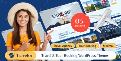Travelor – Travel & Tour Booking WordPress Theme