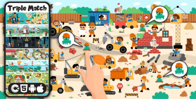 Triple Match City - HTML5 Game, Construct 3