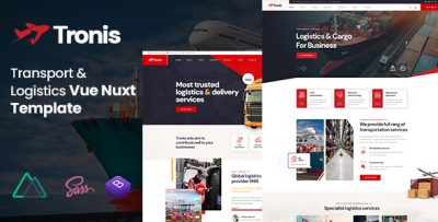 Tronis - Transport & Logistics Vue Nuxt Template