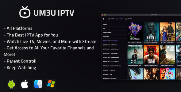 UM3U IPTV - Android, IOS, Mac, Windows, Web , Android TV UM3U IPTV - Android, IOS, Mac, Windows, Web , Android TV
