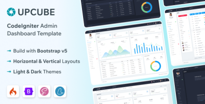Upcube - CodeIgniter Admin & Dashboard Template