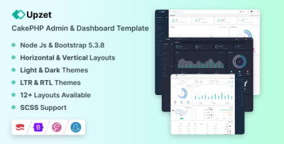 Upzet - CakePHP Admin & Dashboard Template